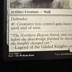 X 1 Crashing Drawbridge NM-M Throne of Eldraine 217 MTG Magic The Gathering - Image 2