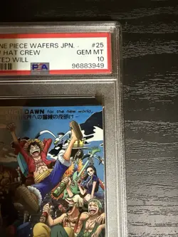 PSA 10 Straw Hat Crew R One Piece Wafers card No.7-25 Japanese GEM MINT - Image 4