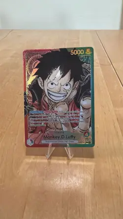 ONE PIECE Romance Dawn Monkey D. Luffy OP01 003 Alt Art Lead Pre Errata EX/NM - Image 1