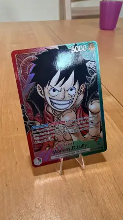 ONE PIECE Romance Dawn Monkey D. Luffy OP01 003 Alt Art Lead Pre Errata EX/NM - Image 2
