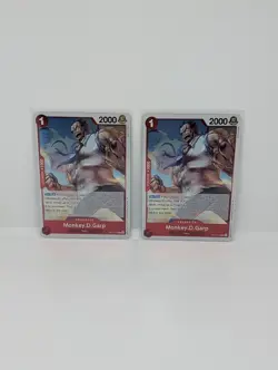 4x Monkey.D.Garp OP13-016 R - One Piece TCG English Playset Red Blue Ace NM - Image 3