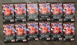 Lot Of 12 : One Piece TCG The Time of Battle Booster Pack OP-16 ENGLISH - Image 1