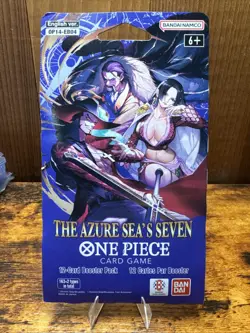 1x ONE PIECE TCG OP-14 - EB04 The Azure Sea’s Seven Booster Pack Sleeved English - Image 1