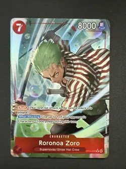 Roronoa Zoro OP14-015 Alternate Art - Azure Sea's Seven One Piece English Alt - Image 1