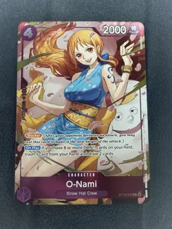 O-Nami - (Dash Pack) Foil C Extra Booster One Piece Heroines Edition ST18-002 NM - Image 3