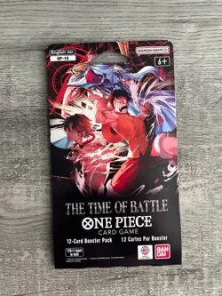x2 One Piece TCG English OP-16 The Time of Battle Sleeved Blister Booster Pack - Image 2