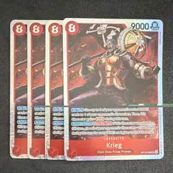 Playset Bandai One Piece TCG Krieg OP15-008 Red Character English x4 - Image 1