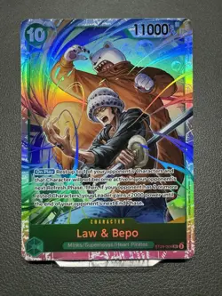 One Piece Law & Bepo ST24-004 Super Rare Green Deck English - Image 1