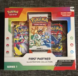 Pokemon TCG First Partner Illustration Collection Series 1 Promo Box - Image 1