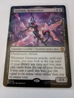 Gwenom, Remoreseless 0056 MTG Magic Marvel's Spider-Man Mythic Rare - Image 1
