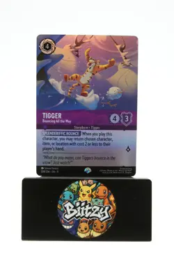 Disney Lorcana Tigger - Bouncing All the Way 208/204 Epic Foil Winterspell NM - Image 1
