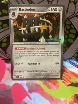 Bastiodon MEP 085 Prerelease Stamped Promo - Pokemon TCG: Pitch Black - NM - Image 1