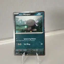 Pokemon Card Paldean Wooper 041 Black Star Promo Near Mint - Image 1