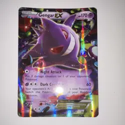 Pokemon TCG Gengar EX 34/119 Phantom Forces Full Art Promo - Image 1