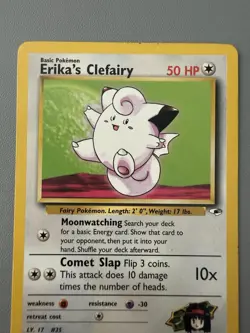 Pokemon TCG Erika's Clefairy Gym Heroes 25/132 Regular Rare - Image 3