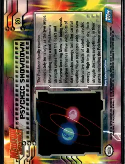 NM - Psychic Showdown #33 | Topps Pokemon the First Movie - Image 2