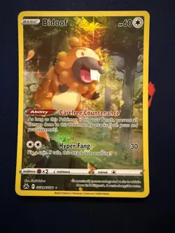 BIDOOF GG29/GG70 HOLO TRAINER GALLERY RARE CROWN ZENITH GALARIAN GALLERY POKEMON - Image 1