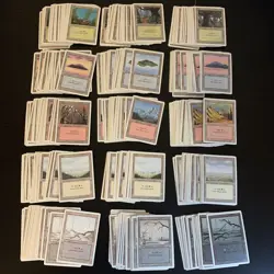 MTG Revised 360x Bulk Basic Land set Forest Island Mountain Plains Swamp Magic - Image 1