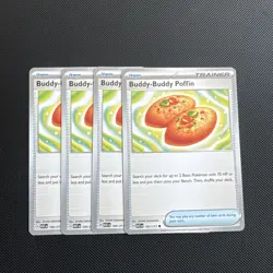 4x Buddy-Buddy Poffin - 184/217 - ME: Ascended Heroes (ASC) Pokemon Playset x4 - Image 1