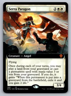 Serra Paragon (Extended Art) 388 Mythic Dominaria United MTG NM - Image 1