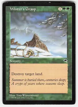 Winter's Grasp 265 Uncommon Tempest Magic: The Gathering Lightly Played - Image 2