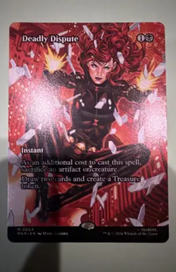 Deadly Dispute (Borderless) Marvel Universe Eternal Mtg M/NM Mythic 0064 - Image 1