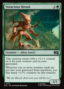 Voracious Brood Marvel Super Heroes Commander #735 Magic TCG - Image 1