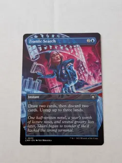 Frantic Search (Borderless) Commander Masters Regular - Image 1