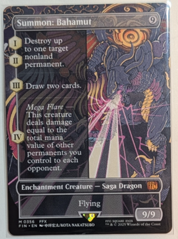 Summon: Bahamut (Borderless) Magic The Gathering Final Fantasy Non-Foil - Image 1
