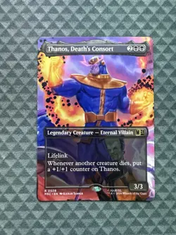 MTG Thanos, Death’s Consort #0508 Bord. R Commander: Marvel Super Heroes (MSC) - Image 1