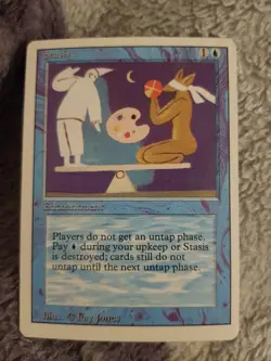 1x MTG Magic The Gathering TCG Stasis Rare - Revised Edition - Image 1