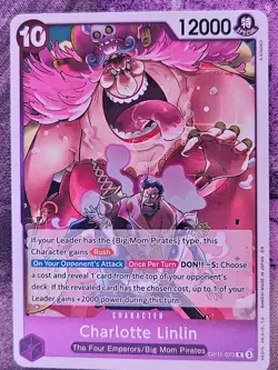 Charlotte Linlin OP11-073 Rare A Fist of Divine Speed One Piece Foil Near Mint - Image 1