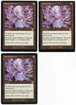 Skull of Ramos x3 3x 1999 Mercadian Masques Colorless Artifact MTG SP - NM AZ2 - Image 1