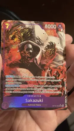One Piece TCG Sakazuki Alt Art OP16-065 The Time Of Battle - Image 1