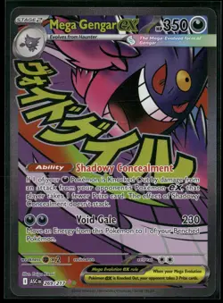 Pokemon Mega Gengar ex Mega Attack Rare 269/217 ASC ME: Ascended Heroes NM - Image 1