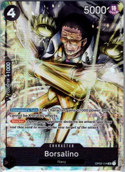 Borsalino (Alternate Art) OP02-114 English Paramount War - One Piece Card - NM - Image 1