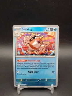 Seaking 021/131 Prismatic Evolutions Masterball Holo NM Pokemon Card - Image 1