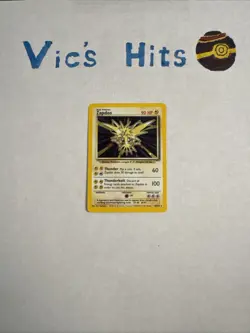 Pokemon Zapdos Holo Rare Card 16/102 Base Set Lightly Played - Image 1