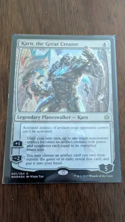 Karn, the Great Creator War of the Spark Foil Magic Card - Image 1