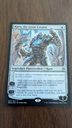Karn, the Great Creator War of the Spark Foil Magic Card - Image 2