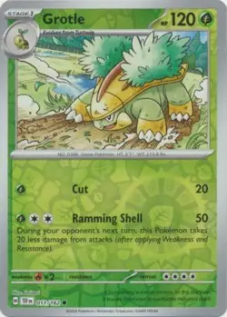 Grotle 011/162 Reverse Holo TEF Temporal Forces Pokemon Card NM - Image 1