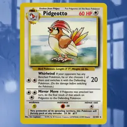 Pokemon Pidgeotto #22/102 Rare Base Set Non-Holo Card ☆Near-Mint☆ See Photos³ - Image 1