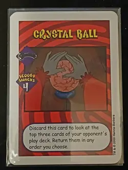 ULTRA RARE WHITE BORDER DEMO CARD CRYSTAL BALL SCOOBY DOO FANS AND CCG - Image 1