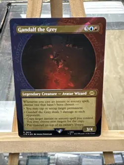 MTG *Gandalf the Grey Showcase Foil X1* (NM) Lord of the Rings Magic Free Ship - Image 1