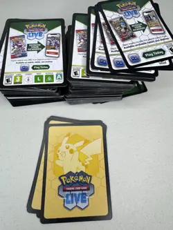 300+ Pokemon TCG Live Unused Redemption Code Cards Assorted Sets - Image 1