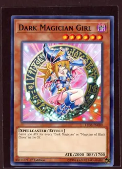 1st Ed Dark Magician Girl Non-Holo Yu-Gi-Oh! Card LED6-EN000 NM/M - Image 1