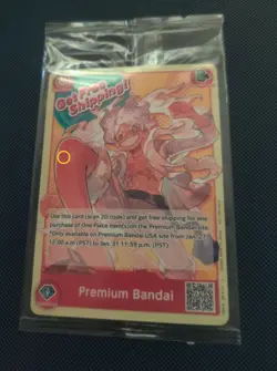 One Piece TCG Monkey D. Luffy Premium Bandai SEALED Free Shipping Card - Image 3