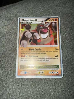 Pokemon Promo Card Diamond and Pearl Rhyperior LV.X Holo Card DP29 - Image 1