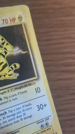 Pokemon TCG Electabuzz Base Set Non-Holo Rare Card 20/102 MP - Image 3
