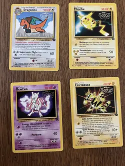 Pokemon Card Lot WOTC Set Movie Promo Stamp Original WB - All 4 Black Star Promo - Image 2